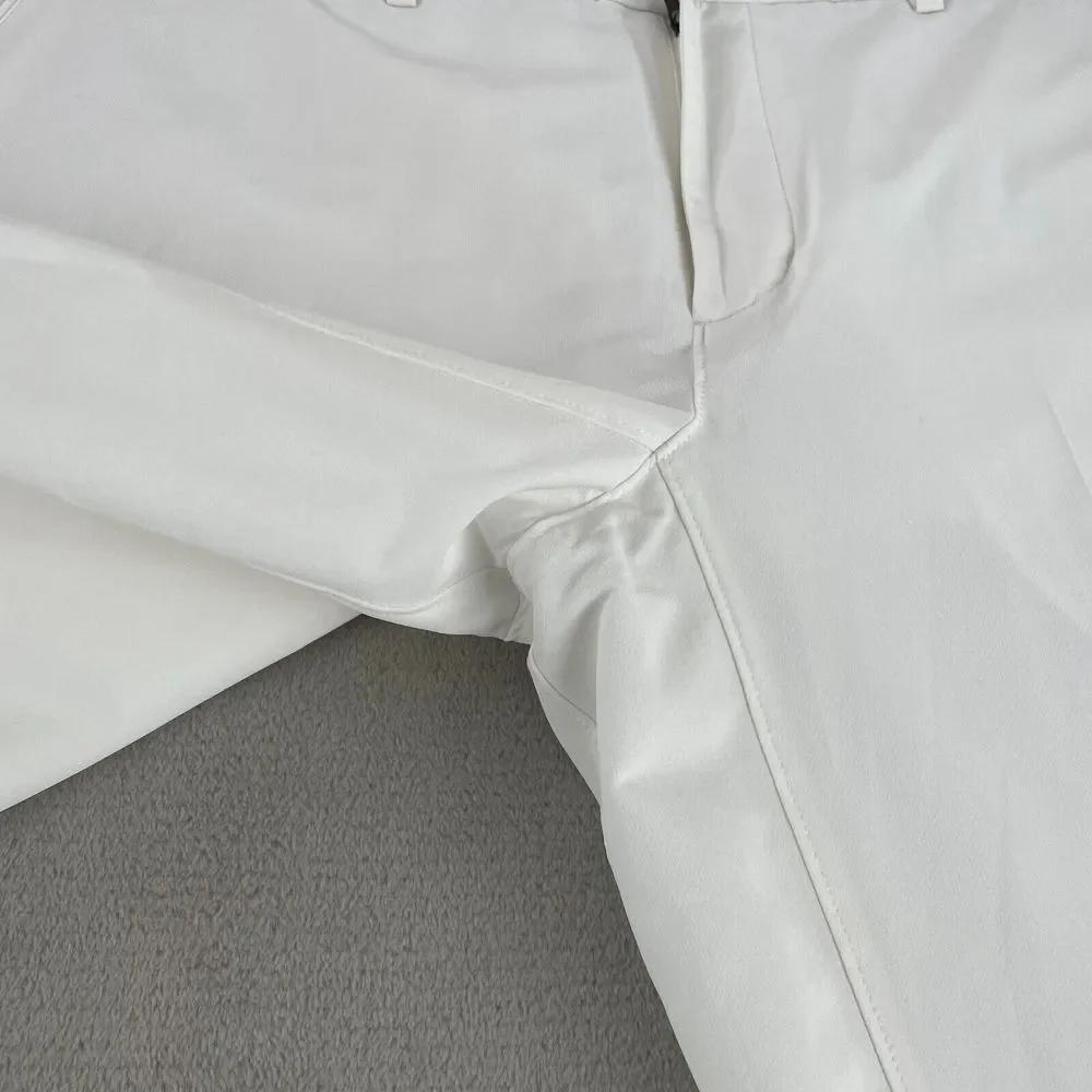 Nike Flex Hybrid Pants Men 38x32‎ White Performance Golf Straight Fit Vents